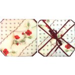 Coussin de chaise - coquelicot - 4 rabats - 36x36 cm - rglable jusqu 50x50 cm - anti - taches