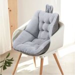 Coussin de chaise - dossier ergonomique - anti escarres - confort optimal - 45x45 cm - gris
