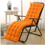 Coussin de chaise longue - orange - coussin pais pour chaise fauteuil transat - meuble de jardin - relaxation ...