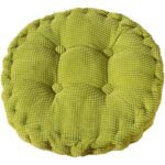 Coussin de chaise - maison - velours c�tel� - 40x40 cm - �paisseur 8 - 10 cm - vert