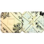 Coussin de chaise - olivou - �cru - 100% polyester - anti tache - 36x36 cm r�glable