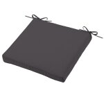Coussin de chaise - sunny - gris anthracite - dhoussable - extrieur impermable