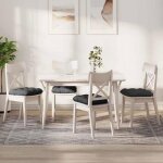 Coussin de chaise - vidaxl - 40x40x12 cm - velours c�tel� gris fonc� - lot de 4 - polyester