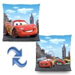 Coussin - character world - cars r�versible - multicolore - 40x40cm - enfant