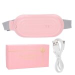 Coussin chauffant menstruel sans fil ceinture �lectrique avec 3 niveaux de chaleur pour femmes filles ...