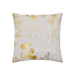 Coussin d�houssable 45 x 45 cm ? polycoton imprim� m�tallis� anassia