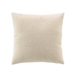 Coussin d�houssable bouclette uni 45x45 cm - naturel (beige)