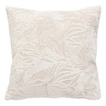 Coussin flanelle ryo beige lin 40x40cm - atmosphera cr�ateur dint�rieur
