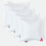 Coussin de garnissage en microfibre 40 x 40 cm ? lot de 4