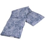 Coussin aux graines de lin - used look - 75x20cm - compresse chaude et froide - 8 compartiments
