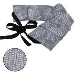 Coussin aux graines de lin - vintage - 65x15 cm - 7 compartiments - utilisation chaude et froide