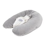 Coussin de grossesse et dallaitement 3 en 1 multirelax - fabriqu en france - 78x44cm soft boa gris clair ...
