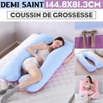 Coussin de grossesse maternit 144cm oreiller couverture fermeture glissire multifonction lavable abdominal ...