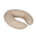 Coussin de grossesse de maternit� et dallaitement d�houssable - 100% coton - 170 cm - beige uni - monsieur ...