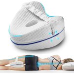 Coussin de jambe coussins rel�ve - jambes avec mousse � m�moire de forme pour dormir sur le c�t� avec ...