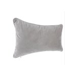 Coussin lilou effet velours 30 x 50 cm atmosphera - gris clair