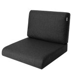 Coussin marron fonc pour fauteuil canap mobilier en rsine tresse 50x50