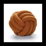 Coussin moelleux en peluche avec n?ud pour coussin rond tiss� � la main coussin rondh