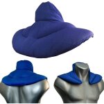 Coussin de nuque - bio - bleu - graines de lin - confort thermique - utilisation chaude / froide Coussin de nuque - bio - bleu - graines de lin - confort thermique - utilisation chaude / froide