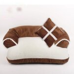 Coussin panier corbeille pour chien chat déhoussable souple avec un petit oreiller - marron 70 * 50cm ... Coussin panier corbeille pour chien chat déhoussable souple avec un petit oreiller - marron 70 * 50cm ...