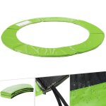 Arebos coussin de protection des ressorts pour trampoline 366 cm vert clair