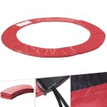 Coussin de protection pour trampoline arebos - 457 cm - rouge