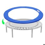 Coussin de protection pour trampoline - virex� - � 305 cm - bleu - �paisseur 15 mm - largeur 28 cm