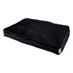 Coussin rectangle chien & chat velours crafty 80cm noir