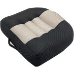 Coussin rehausseur antid�rapant pour si�ge de voiture bureau maison (38x38x10cm) noir / gris