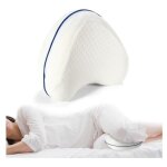 Coussin relve - jambes - ergonomique - mousse mmoire de forme - dhoussable - 23. 5x23. 5x13cm