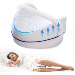 Coussin rel�ve - jambes mousse m�moire housse amovible / lavable oreiller sommeil .