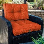 Coussins pour salon de jardin capitonn� 60x60cm orange