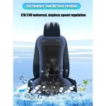 Coussin de si�ge - mioloe - ventil� - 12v / 24v - 24 sorties dair - cuir bleu