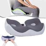 Coussin de si�ge - mousse � m�moire de forme - ergonomique - lavable - confortable