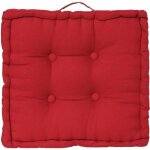 Coussin de sol - 40 x 40 x 8 cm - rouge Coussin de sol - 40 x 40 x 8 cm - rouge