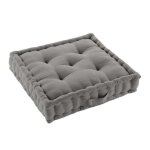 Coussin de sol 50x50 cm - uni - gris