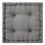 Coussin de sol otto gris 40x40cm - atmosphera cr�ateur dint�rieur