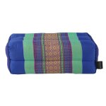 Coussin de yoga et m�ditation en kapok naturel - vert azur - confort optimal posture align�e coutures ...