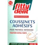 Coussinets adhésifs - fittydent - prothèse dentaire inférieure - stabilisation - confort - mixte Coussinets adhésifs - fittydent - prothèse dentaire inférieure - stabilisation - confort - mixte