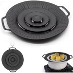 Couvercle anti - dbordement protection anti - claboussures en silicone convient  casseroles moin de ...