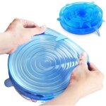 Couvercles extensibles en silicone rsistants - durables - rutilisables convient au micro - ondes - ...