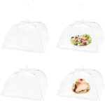 Couvercle de nourriture en maille pop - up4pcs cloche alimentaire pliable anti - mouche en forme de dmerutil ...