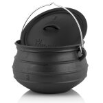 Couvercle de plancha bbq - toro potjie 3 8 litres chaudron de sorcire en fonte pot de cuisson