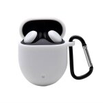Couvercle de protection en silicone pour écouteurs google pixel buds 2 blanc Couvercle de protection en silicone pour écouteurs google pixel buds 2 blanc