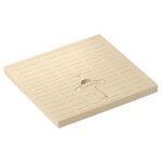 Couvercle de regard jardibric - poignée de collecteur des eaux pluviales - sable - 20x20cm Couvercle de regard jardibric - poignée de collecteur des eaux pluviales - sable - 20x20cm