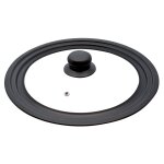 Couvercle en verre 24 / 26 / 28 cm et acier au carbone elo