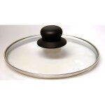 Couvercle en verre baumalu 32 cm - bouton bakélite - trou vapeur Couvercle en verre baumalu 32 cm - bouton bakélite - trou vapeur