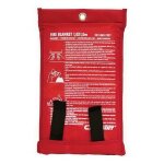Couverture anti - feu carponit - carpoint - 1 x 1 m - fibre de verre - rouge Couverture anti - feu carponit - carpoint - 1 x 1 m - fibre de verre - rouge