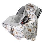 Medi partners couverture sige pour auto 100% coton 85x85cm couverture douillette pour poussette (cerf ...