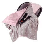 Medi partners couverture sige pour auto 100% coton 85x85cm couverture douillette pour poussette (toiles ...